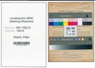 Entnazifizierung Peter Goertz, geb. 23.12.1893 (Geschaeftsfuehrer)