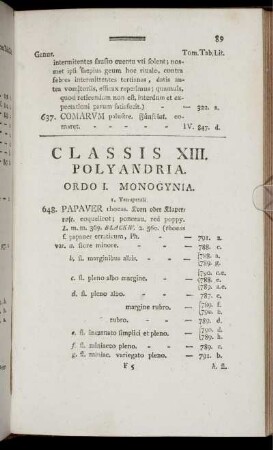 Classis XIII. Polyandria.