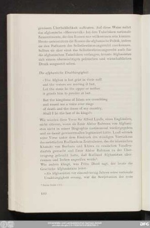 Die afghanische Unabhänigkeit