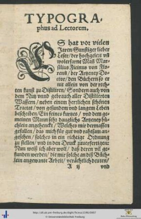 Typographus ad Lectorem.