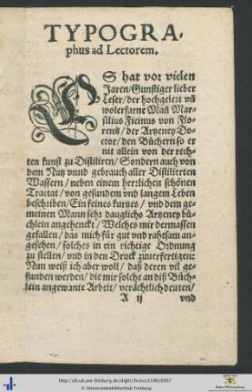 Typographus ad Lectorem.