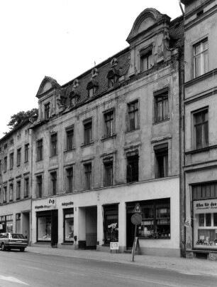 Görlitz-Altstadt, Schützenstraße 3. Wohnhaus mit Laden und Café (um 1885). Straßenansicht