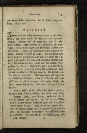 Entschluß.