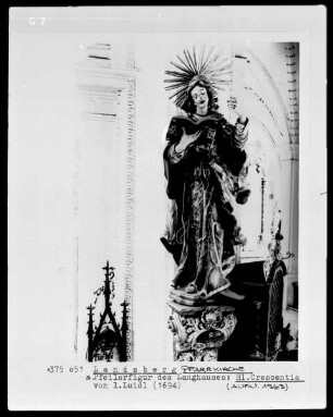 Pfeilerfigur der Heiligen Kreszentia