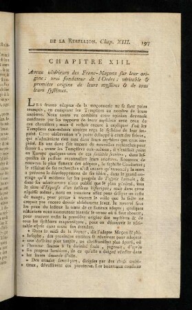 197-209, Chapitre XIII