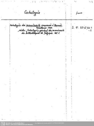 Catalogue 2.französisch - manuscrits