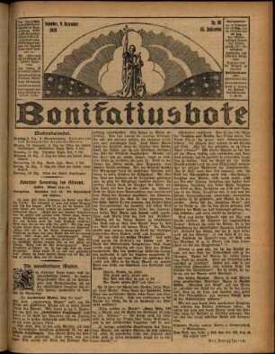 Erste Ausgabe vom Sonntag, den 09. Dezember 1928.