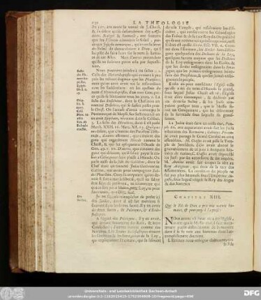 Chapitre XIII. Que le Fils de Dieu a pris une nature humaine, & pourquoy il l'aprise?