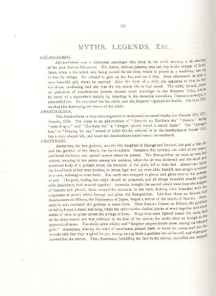 Myths, legends, &c.