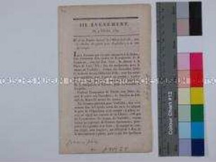 Gravures historiques des Jean-François Janinet - Bericht über den Aufbruch der Garde Nationale und der Bürger unter General Lafayette nach Versailles