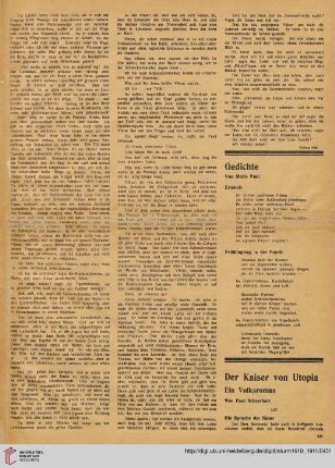 Der Kaiser von Utopia, [16] : Ein Volksroman