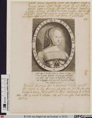 Bildnis Eleonore, Königin von Frankreich, verw. Königin von Portugal, geb. Erzherzogin von Österreich
