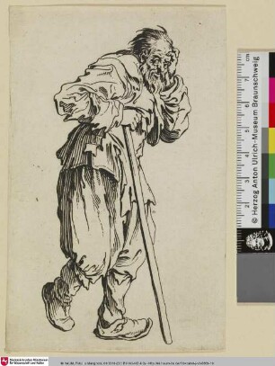 [Der Bettler mit dem langen Stock; Le Gueux appuyésur son bâton]