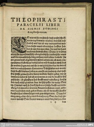 De signis Zodiaci & eius mysterijs eorum