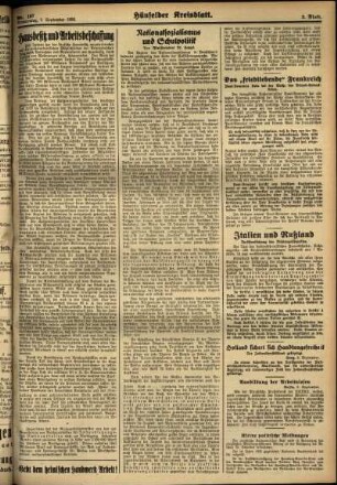 Zweite Ausgabe vom Donnerstag, den 07. September 1933.
