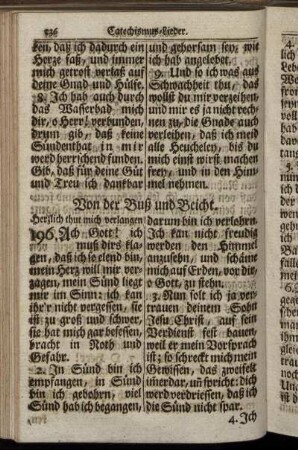 Von der Buß und Beicht. - Vom Heil. Abendmahl.