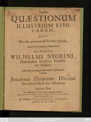 Quaestionum Illustrium Ethicarum