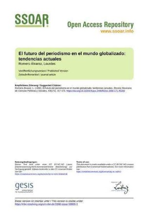 El futuro del periodismo en el mundo globalizado: tendencias actuales