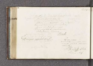 Grube sen[ior]. – Incipit: Beatus ille qui procul negotiis. – Göttingen, 14.07.1775