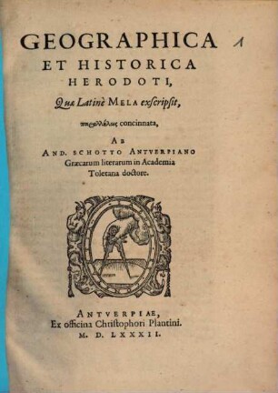 Geographica et historica Herodoti