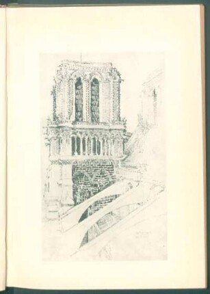 [Dibujo de la catedral de Notre-Dame, París]