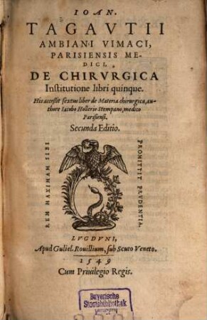 De chirurgica institutione libri 5