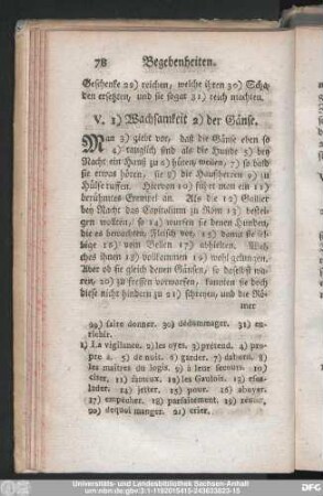 V. Wachsamkeit der Gänse.
