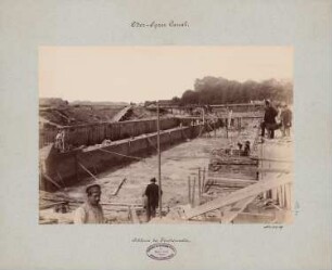 Oder-Spree-Kanal. Schleuse, Fürstenwalde/Spree: Ansicht der Baustelle