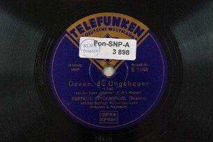 Ozean, du Ungeheuer : aus der Oper "Oberon"; I. Teil / (C. M. v. Weber)