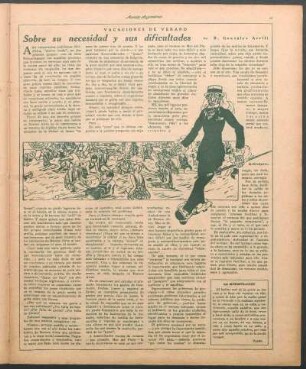 Sobre su necesidad y sus dificultades : Vacaciones de verano