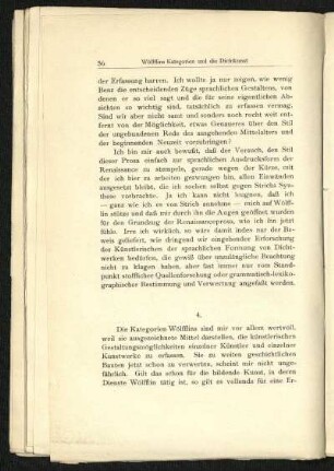 4. Wölfflins Kategorien und die Dichtkunst. Riehl und der Gegensatz des Flächenhaften und Tiefenhaften. Linear und malerisch im strengen Sinn und die Verwandtschaft des Begriffpaars linear und malerisch mit W. Schlegels plastisch und pittoresk