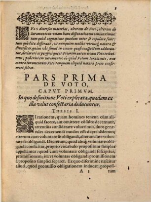 Disputatio Theologica De Voto Et Ivramento : Jn Catholica Et Celebri Academia Ingolstadiensi die Iulij, Anno M. D. LXXXIX. proposita