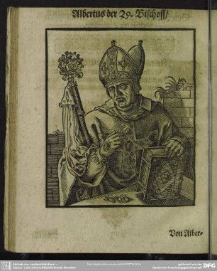 Albertus der 29. Bischoff