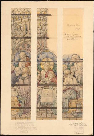 Fenster für den Dom, Merseburg: Fenster (Abendmahl)