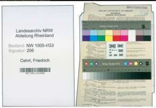 Entnazifizierung Friedrich Cehrt , geb. 08.01.1892 (Stadtsekretaer)