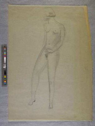 o. T. (Frauenakt; aus dem Unterricht - Aktzeichnen- bei Oskar Schlemmer)
