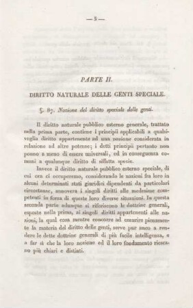 Parte II. Diritto naturale delle genti speciale