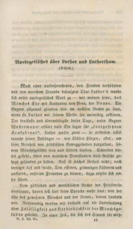 265-296 Apologetisches über Luther und Luthertum : Schluß