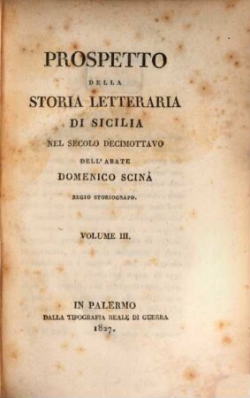 Prospetto della Storia Letteraria di Sicilia : nel secolo decimottavo, 3