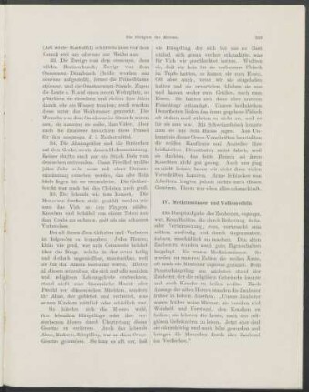 IV. Medizinmänner und Volksmedizin.