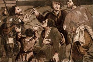 Erzbischof Andreas Fremiot von Bourges verkündet die Ordensregeln