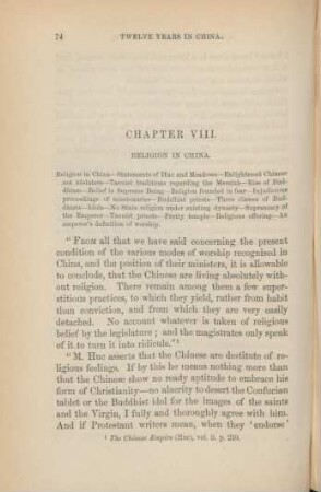 Chapter VIII. Religion in China