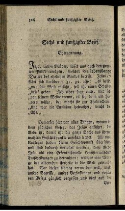 Sechs und funfzigster Brief. Ehetrennung.