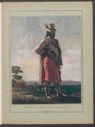 "Soldado de Artigas" (óleo de Juan M. Blanes) - [Ilustración]