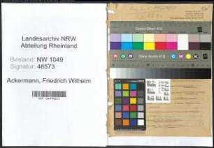 Entnazifizierung Friedrich Wilhelm Ackermann , geb. 17.12.1888 (Baufuehrer)