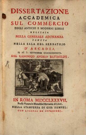 Dissertazione Academica - sul commercio degli ... Libraj