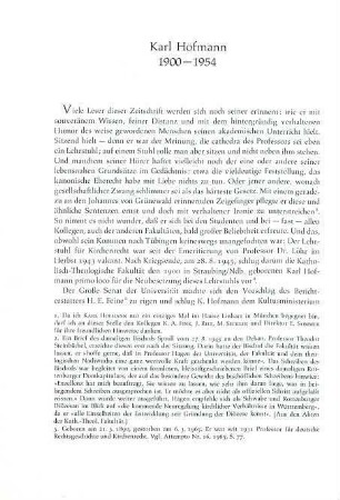 152-156 Karl Hofmann 1900-1954