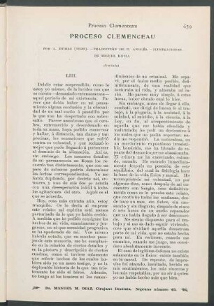 Proceso Clémenceau. [Continuación]