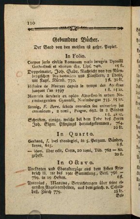 110-112, Gebundene Bücher.