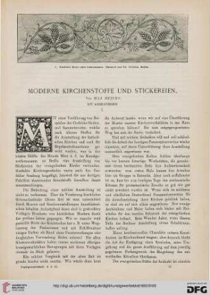 Moderne Kirchenstoffe und Stickereien, [1]